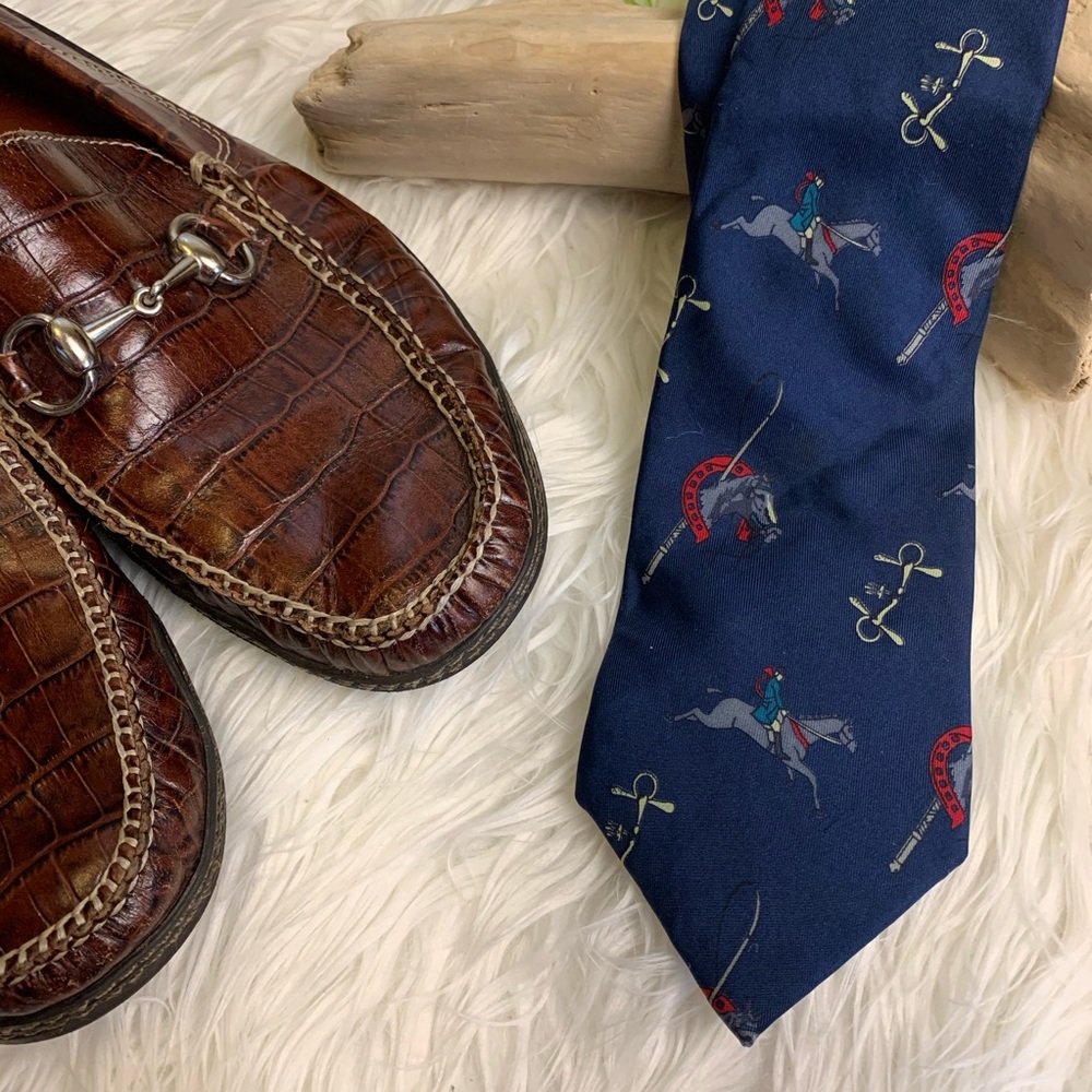 HP {Yves Saint Laurent} Men’s Dressage Horseman Tie YSL